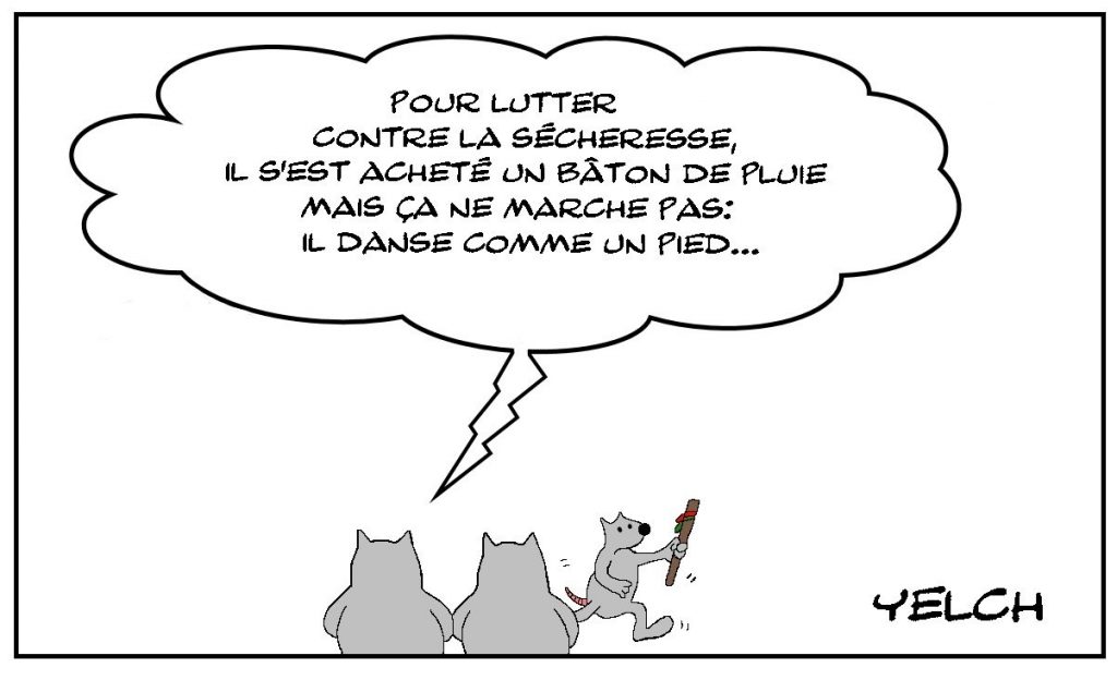 dessins humour lutte sécheresse image drôle danse bâton de pluie