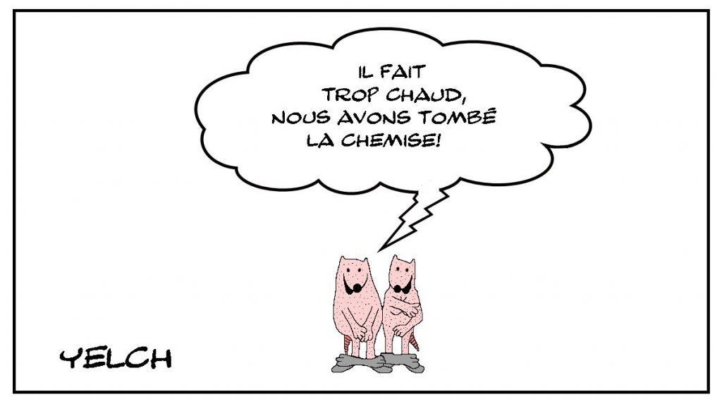 dessins humour canicule image drôle nudité