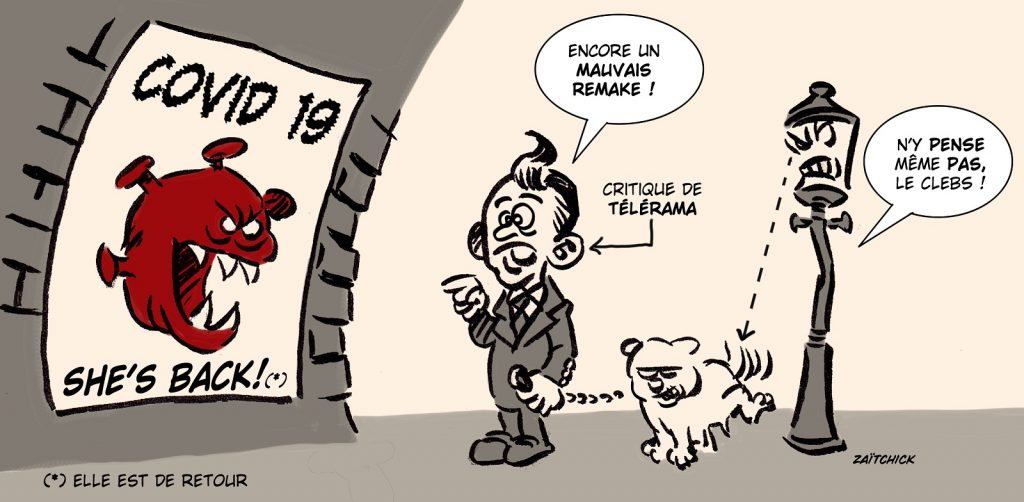 dessin presse humour nouvelle vague image drôle coronavirus