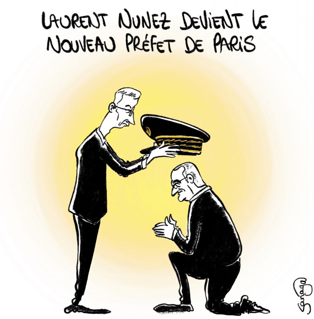 dessin presse humour Laurent Nuñez image drôle Préfet de police de Paris