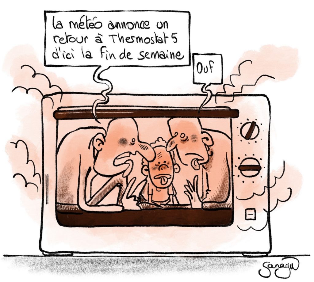 dessin presse humour canicule image drôle prévisions météo