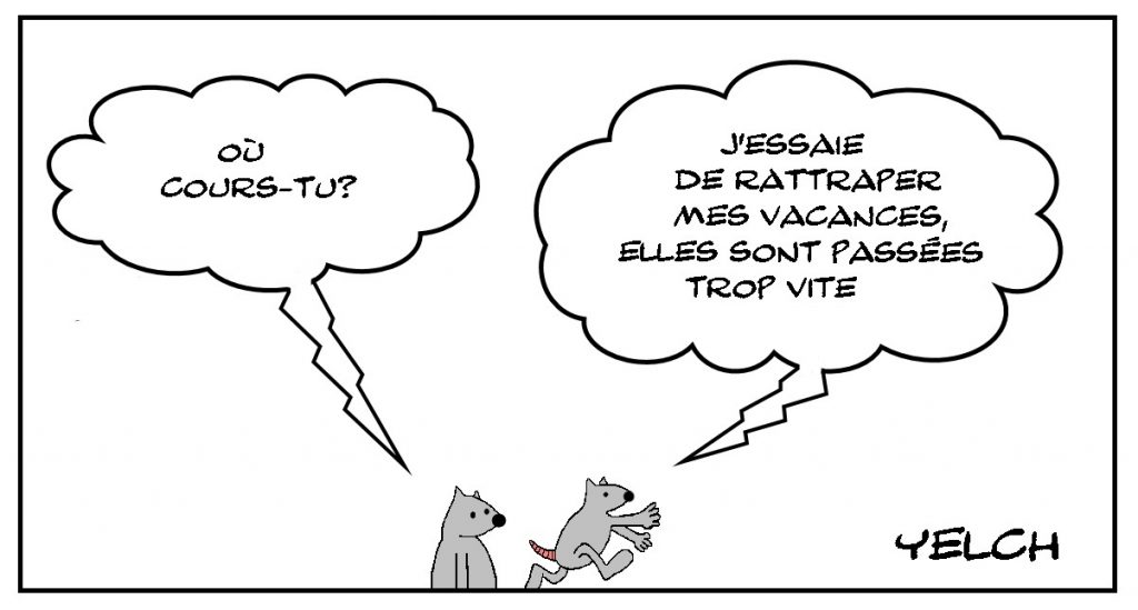 dessins humour fin vacances image drôle durée