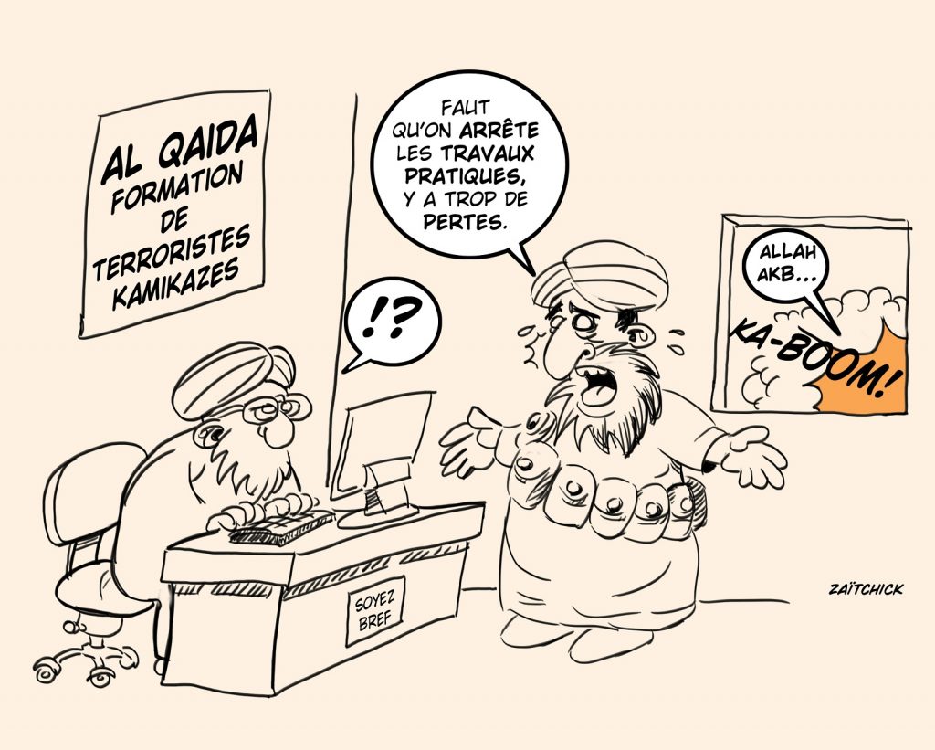dessin presse humour Al-Qaïda image drôle terrorisme