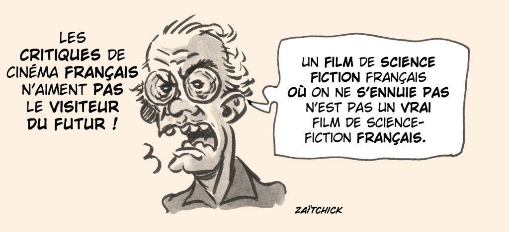 dessin presse humour cinéma science-fiction français image drôle le visiteur du futur