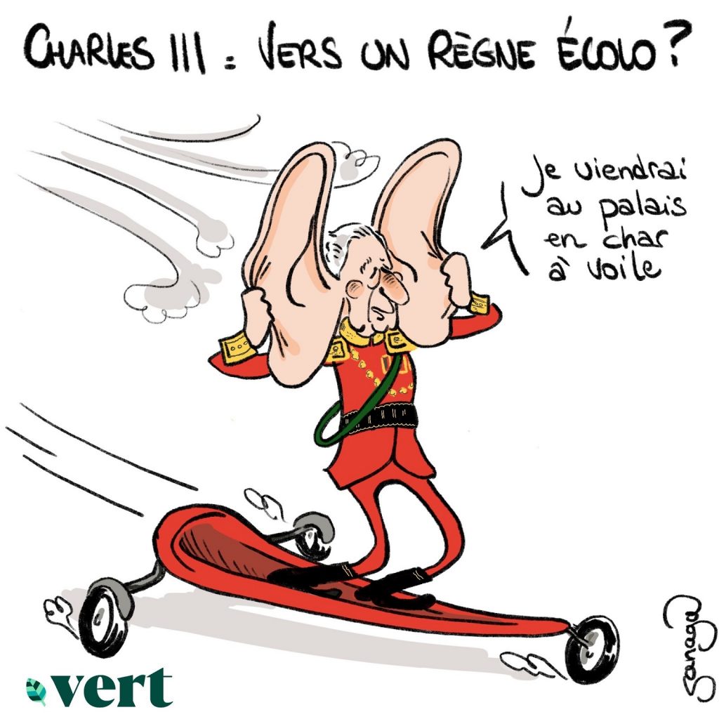 dessin presse humour Charles III image drôle écologie