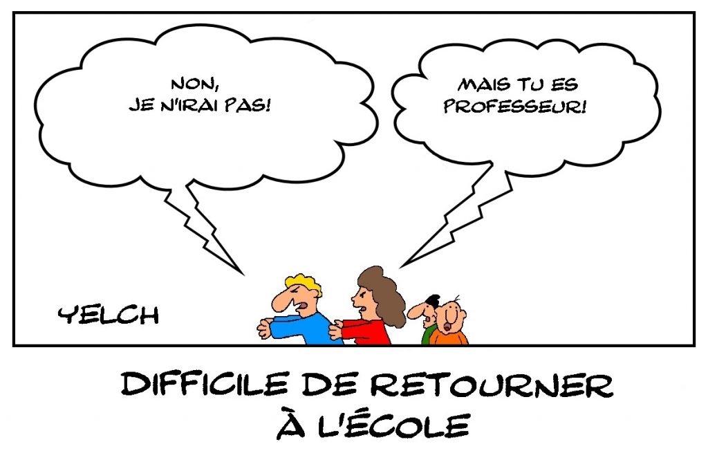 dessins humour rentrée scolaire image drôle difficulté professeur