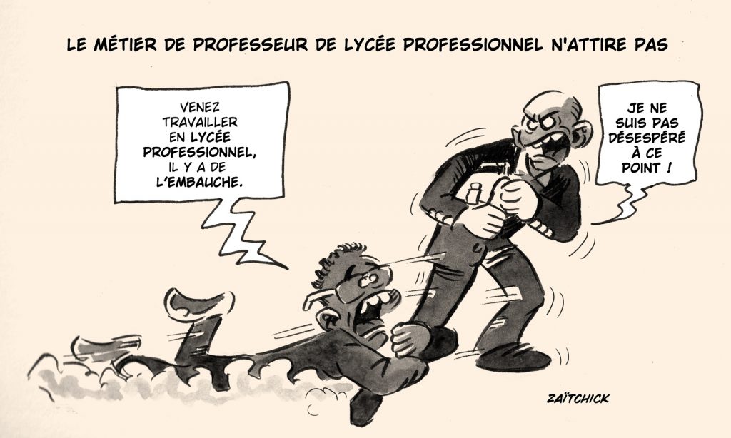 dessin presse humour métier professeur image drôle lycée professionnel