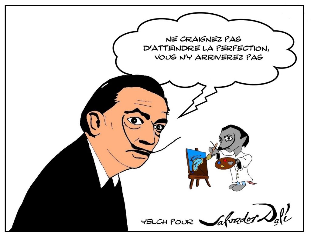 dessins humour Salvador Dali image drôle perfection