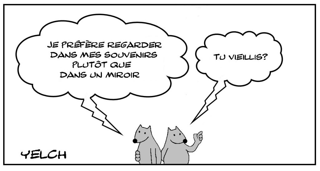 dessins humour souvenirs image drôle miroir