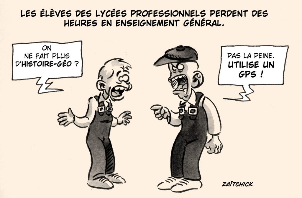 dessin presse humour lycée professionnel image drôle enseignement général