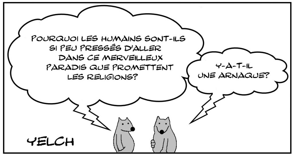 dessins humour religion promesse image drôle paradis arnaque