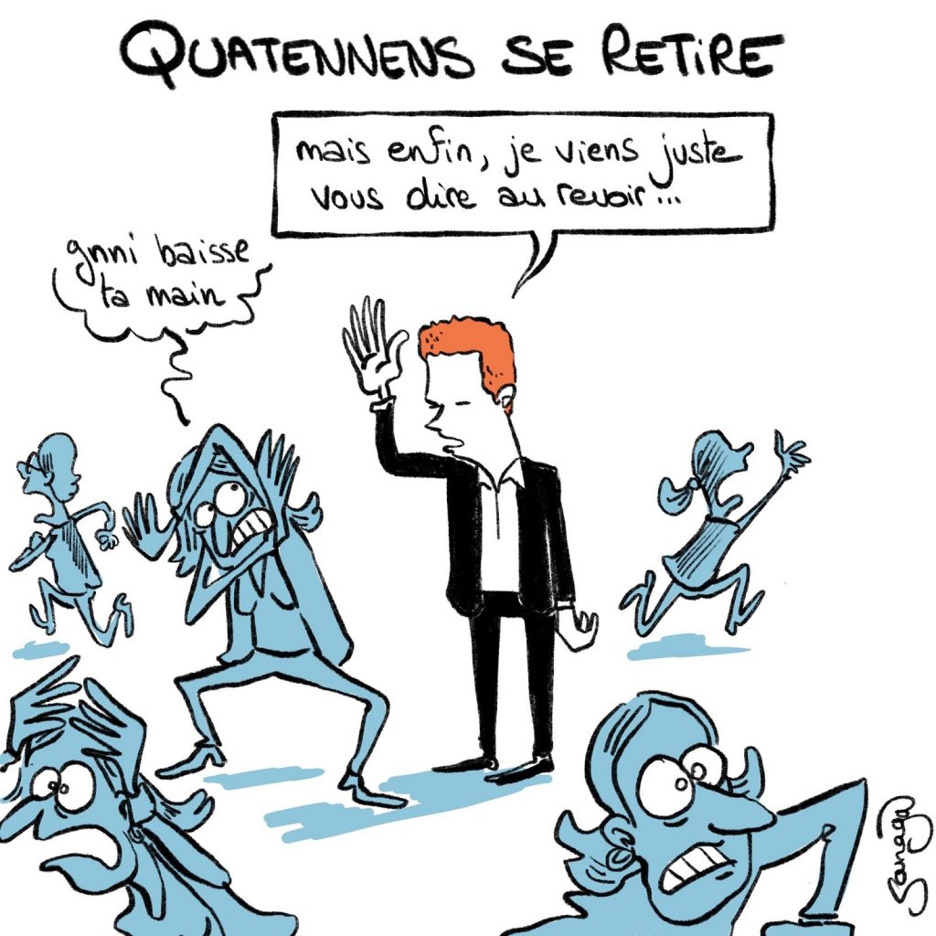 dessin presse humour Adrien Quatennens image drôle violence conjugale