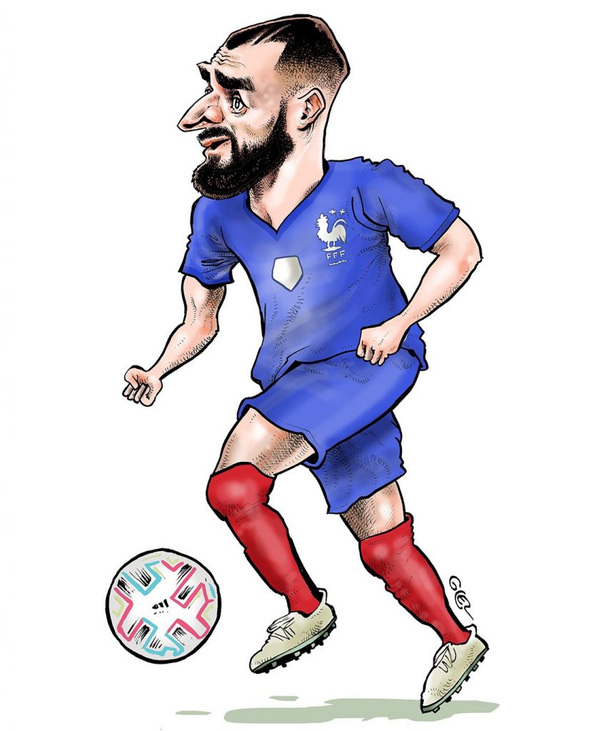 dessin presse humour Ballon d’Or image drôle Karim Benzema