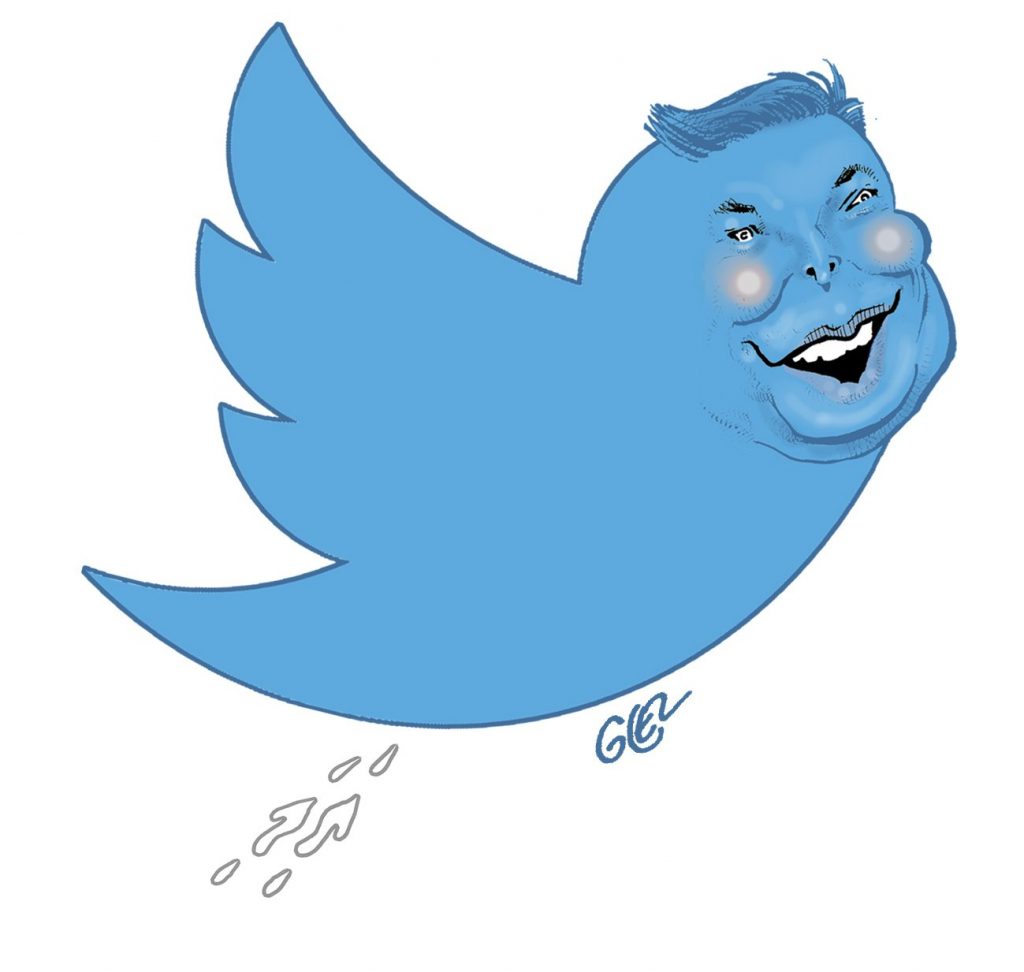 dessin presse humour Elon Musk image drôle rachat Twitter