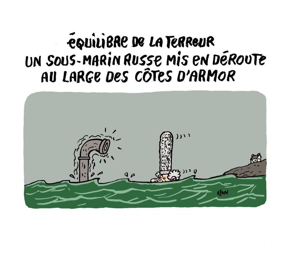 dessin presse humour sous-marin russe image drôle Côtes-d’Armor