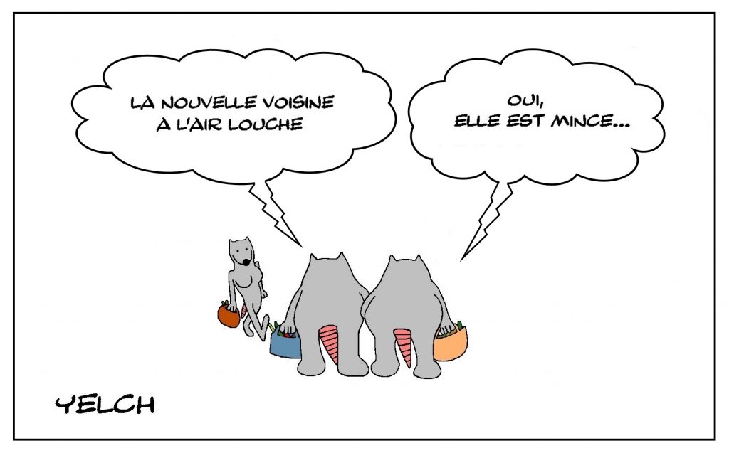 dessins humour minceur image drôle air louche