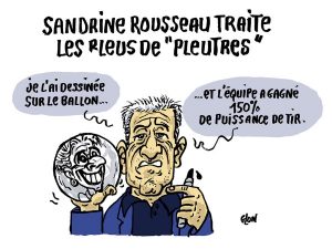 dessin presse humour Sandrine Rousseau image drôle Coupe du Monde