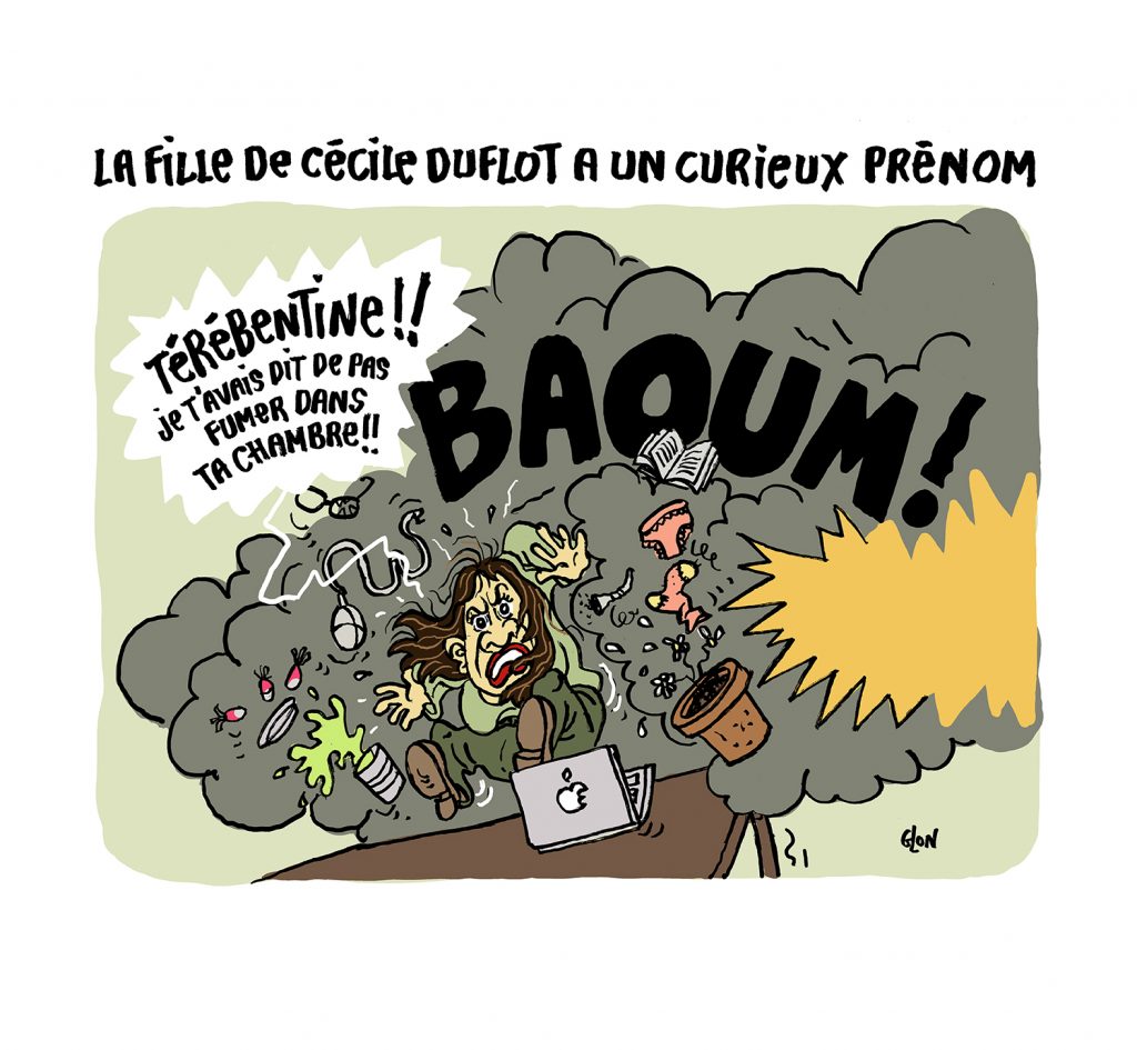 dessin presse humour Cécile Duflot image drôle fille Térébenthine