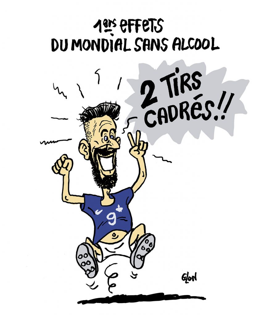 dessin presse humour Coupe du Monde image drôle France-Australie Olivier Giroud