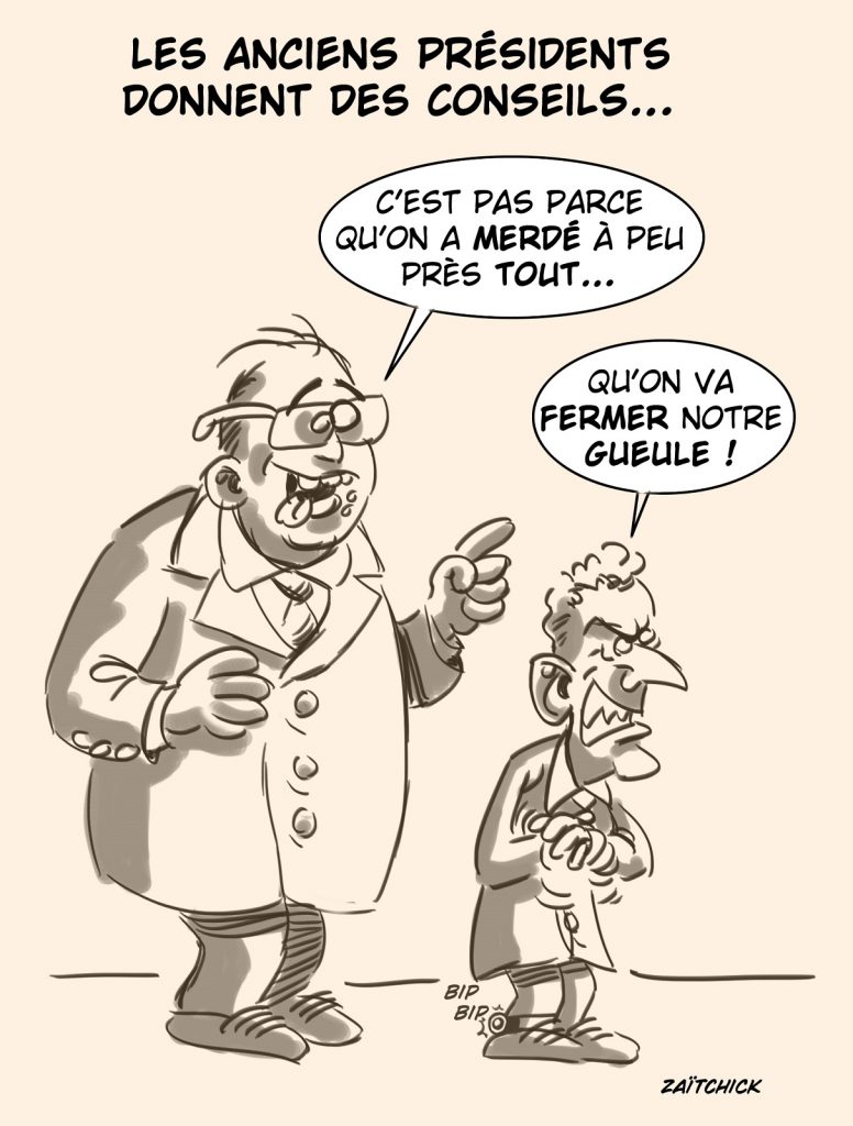 dessin presse humour Nicolas Sarkozy image drôle François Hollande