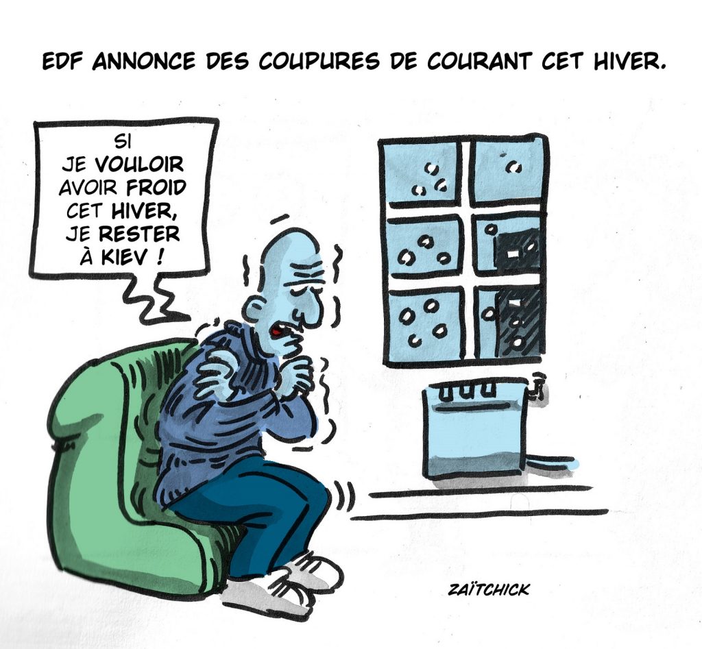 dessin presse humour EDF image drôle coupures de courant