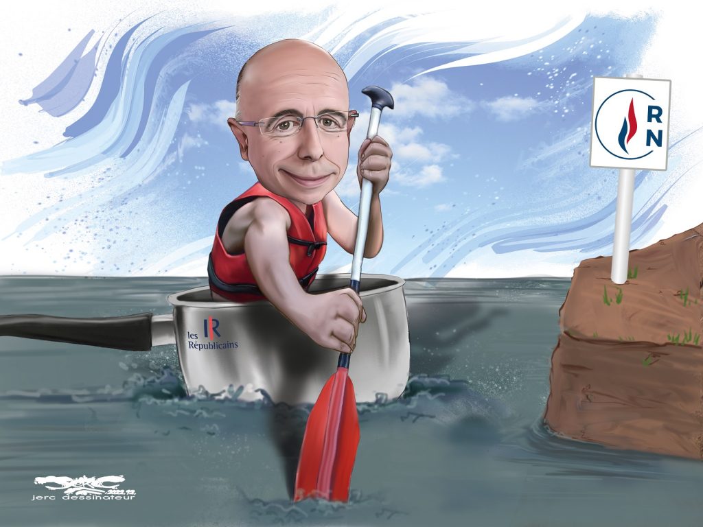 dessin presse humour Éric Ciotti image drôle président Les Républicains