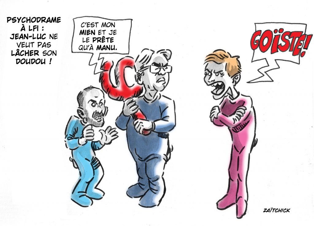 dessin presse humour Manuel Bompard image drôle La France Insoumise