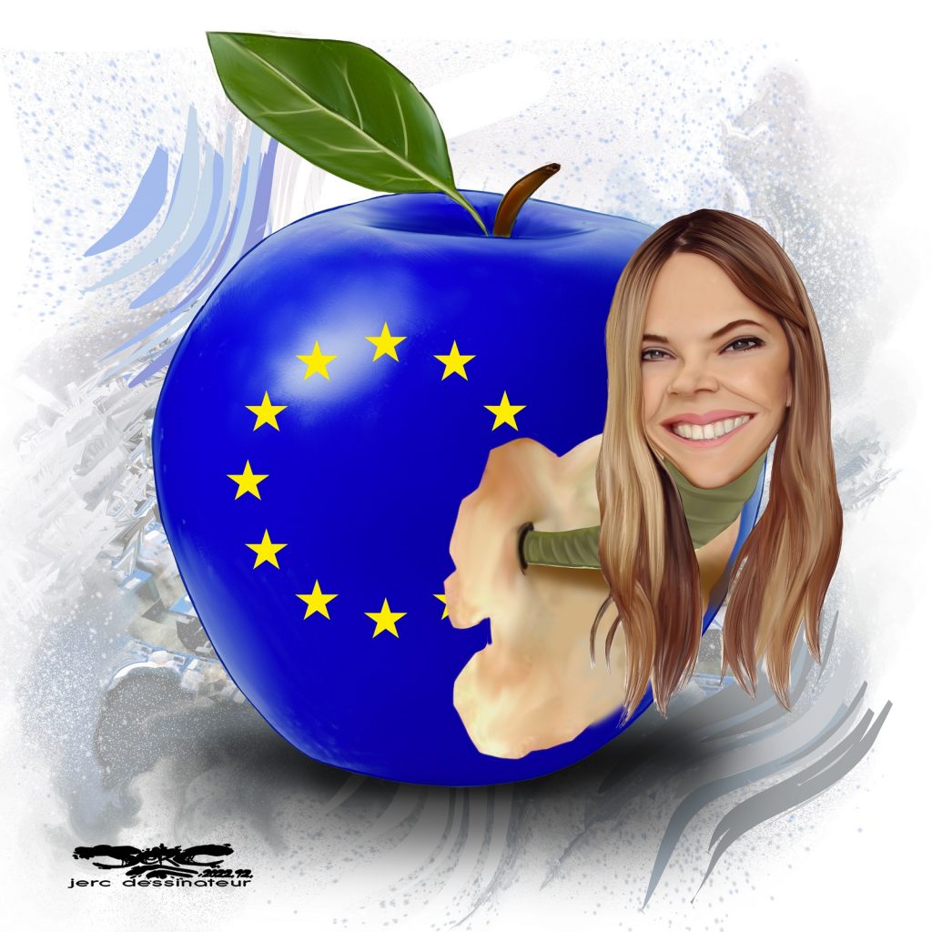 dessin presse humour Qatar corruption image drôle Eva Kaili Parlement européen