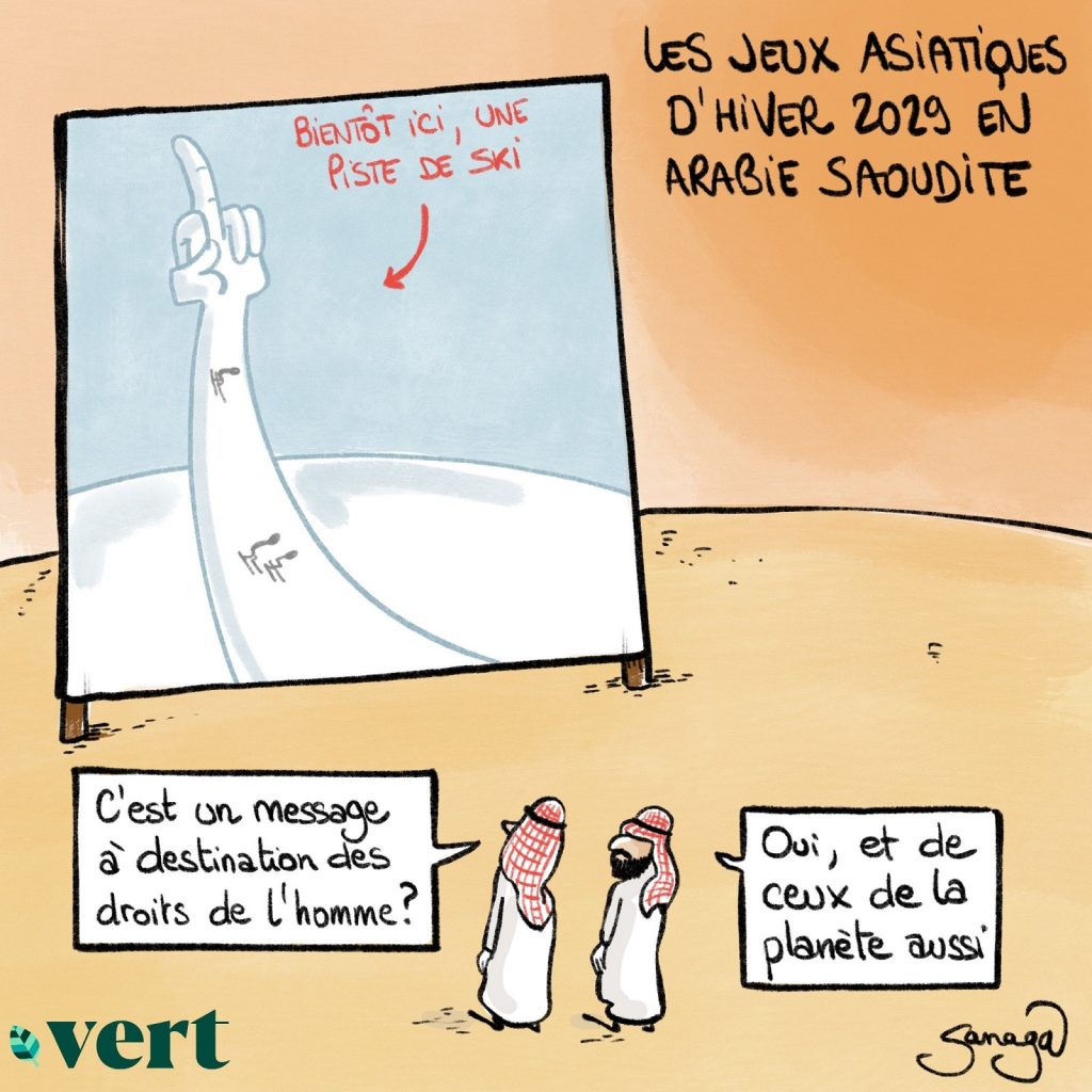 dessin presse humour jeux asiatiques d’hiver image drôle Arabie Saoudite