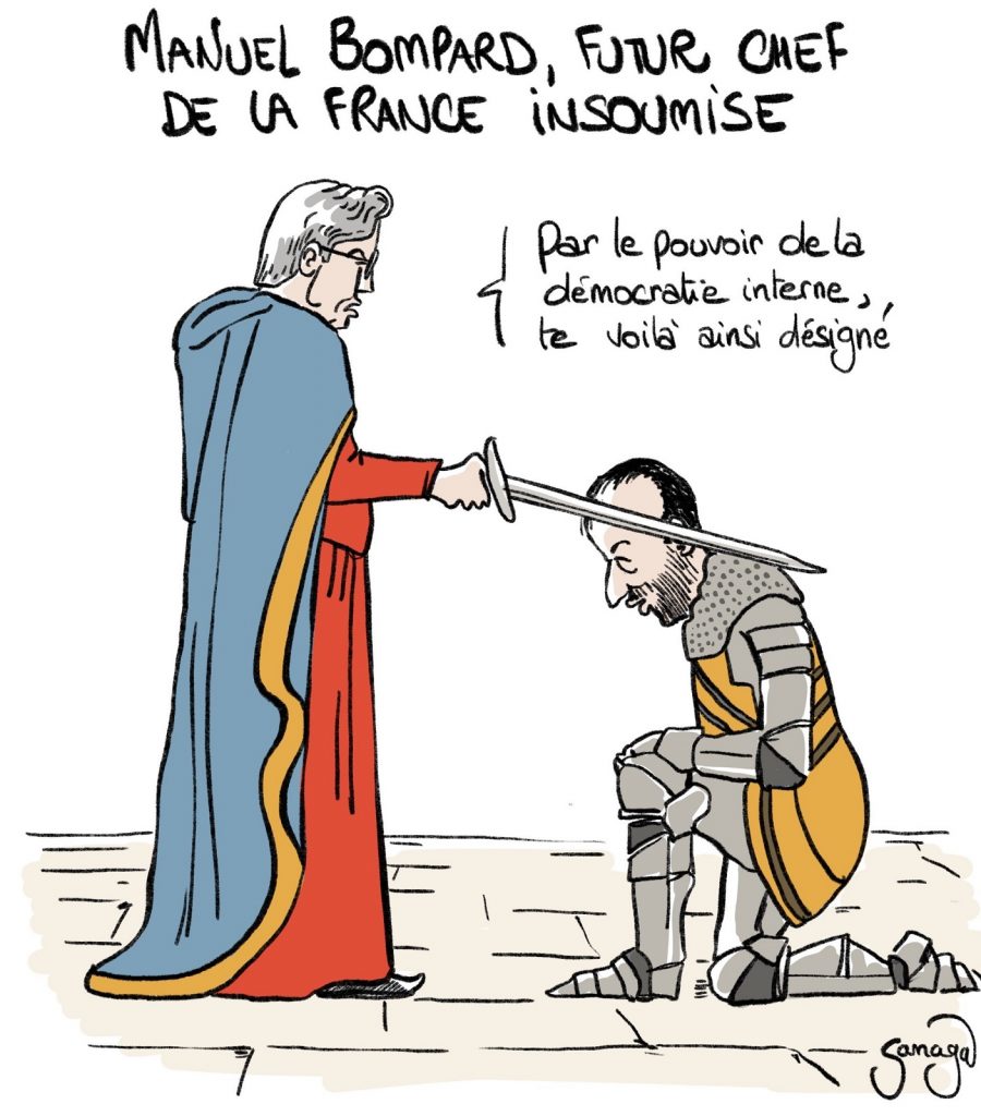 dessin presse humour Manuel Bompard image drôle La France Insoumise