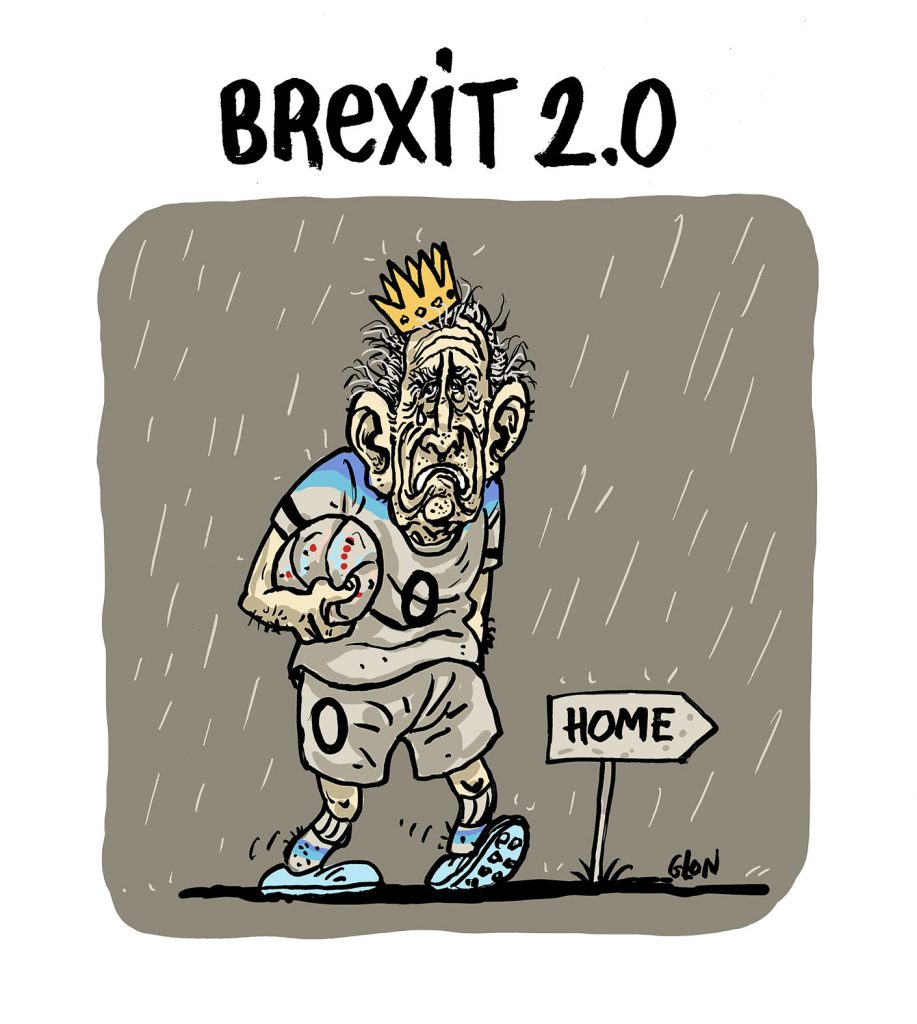 dessin presse humour Charles III image drôle défaite Angleterre Coupe du Monde