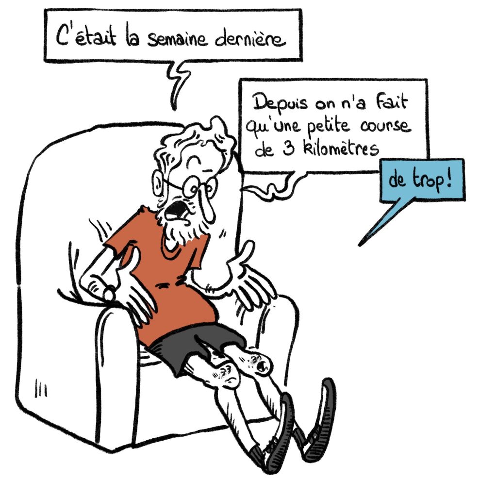 dessin humour quarantenaire image drôle sport