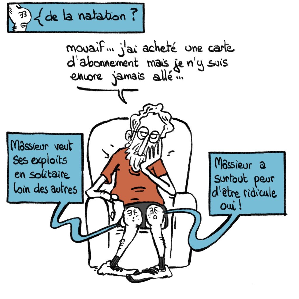 dessin humour quarantenaire image drôle sport