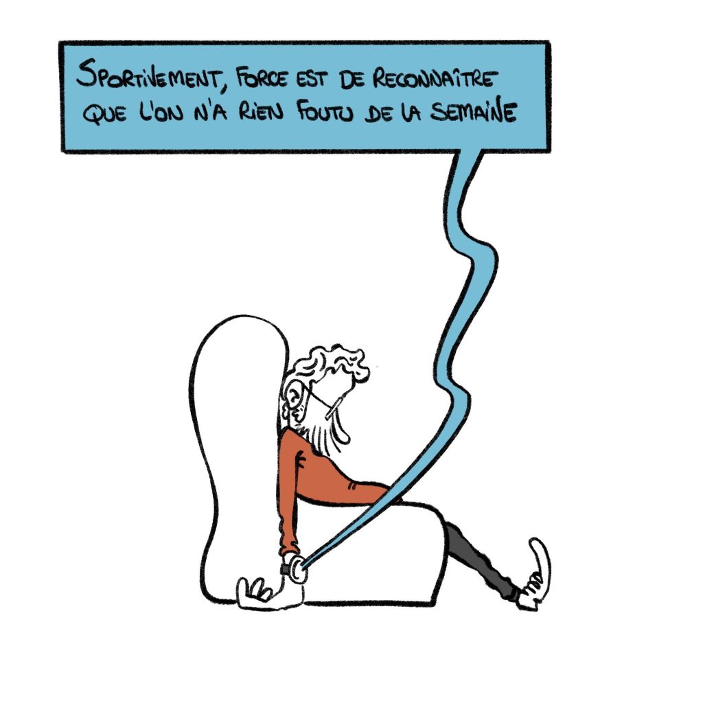 dessin humour quarantenaire image drôle sport