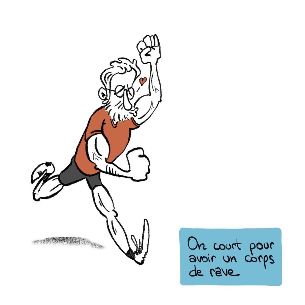 dessin presse humour quarantenaire image drôle sport