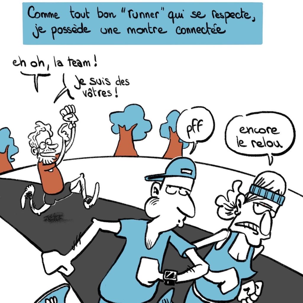 dessin humour quarantenaire image drôle sport