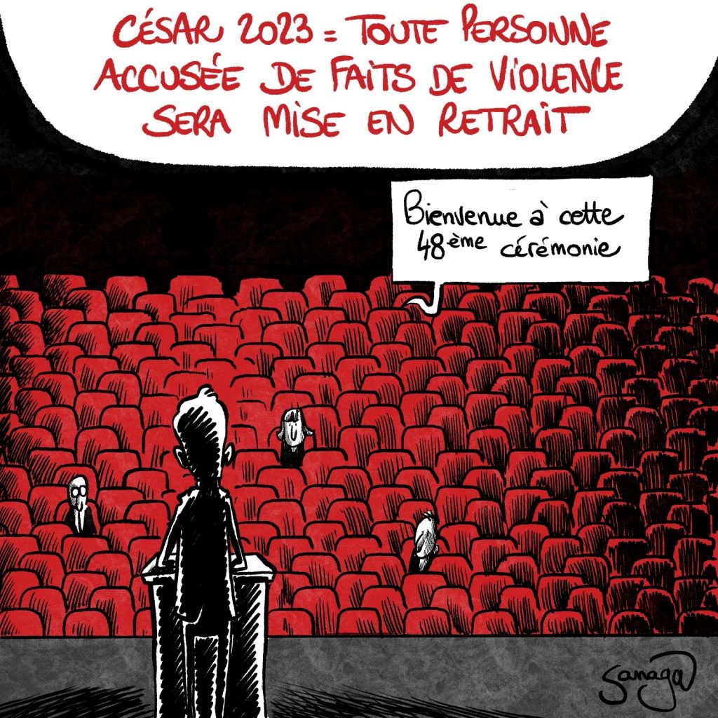 dessin presse humour cérémonie image drôle Césars 2023