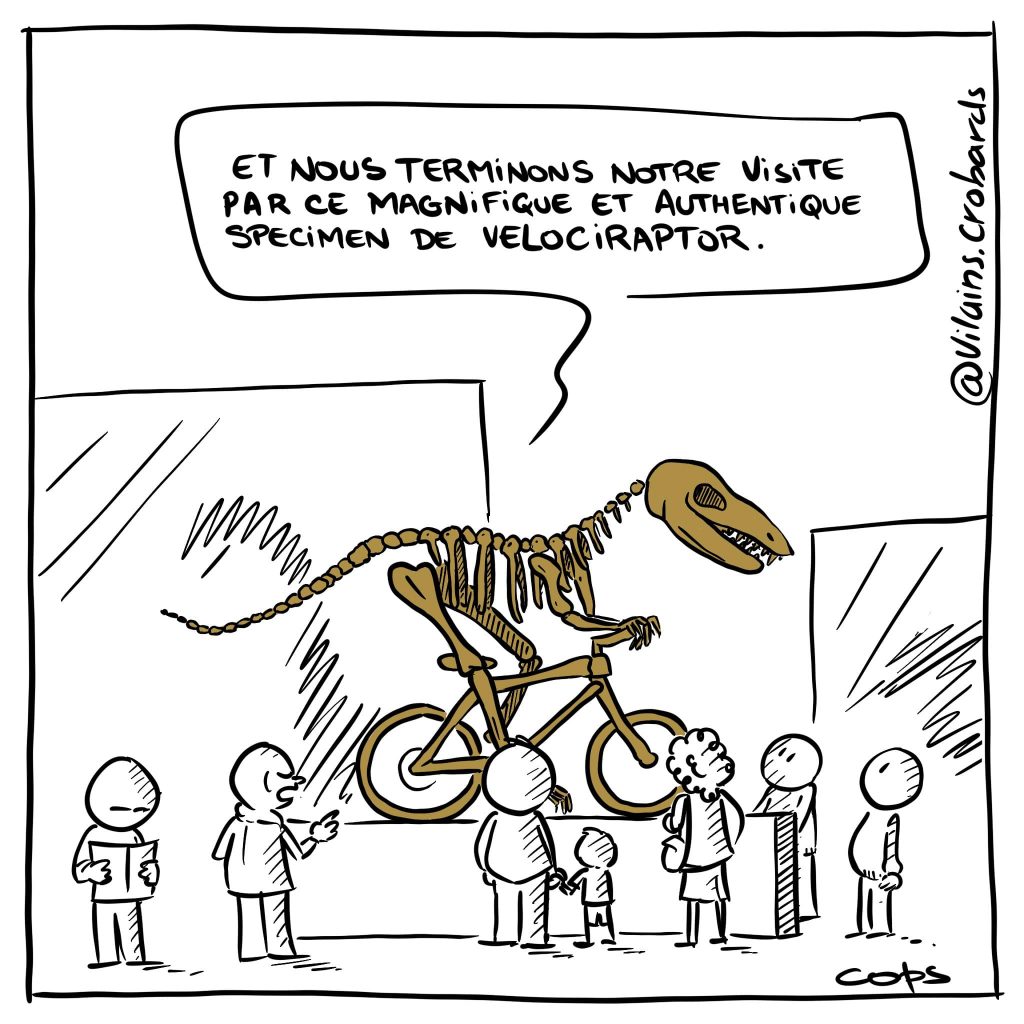 gag image drôle velociraptor image drôle vélo