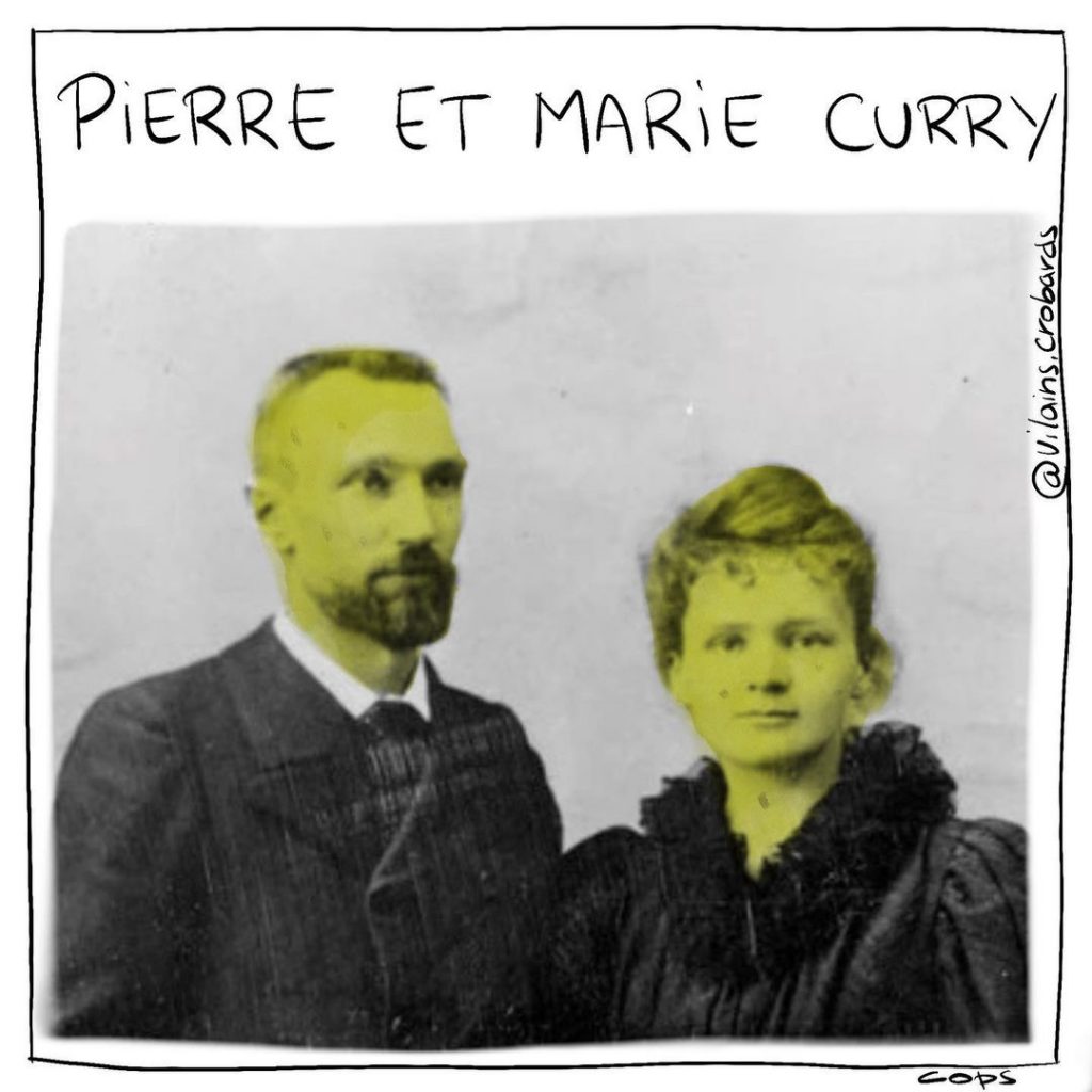 gag image drôle curry image drôle Pierre et Marie Curie
