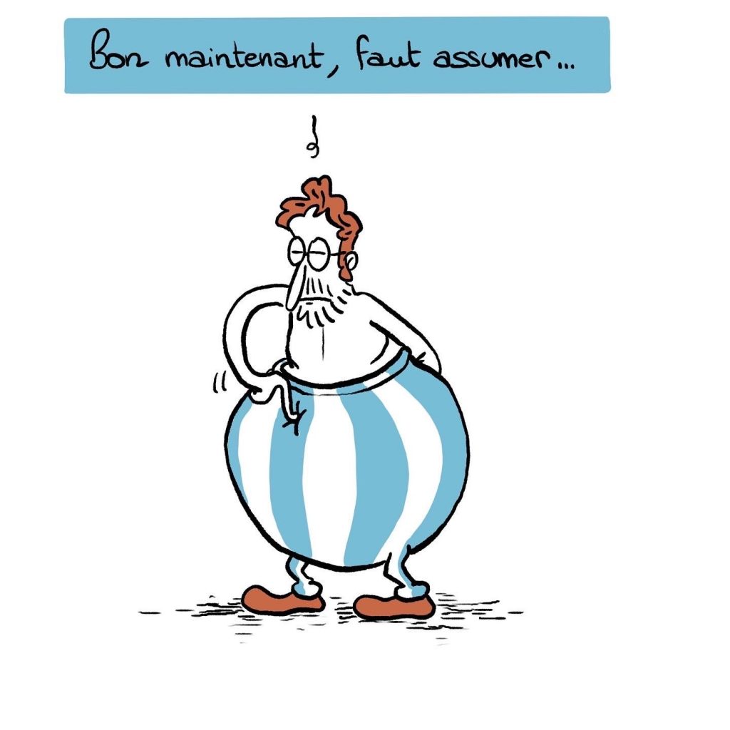 dessin humour quarantenaire image drôle sport