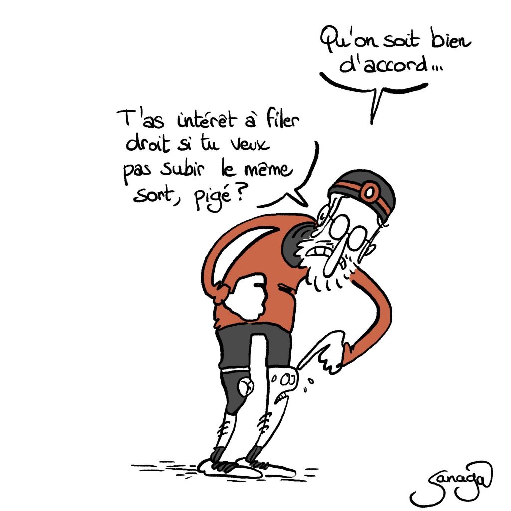 dessin humour quarantenaire image drôle sport