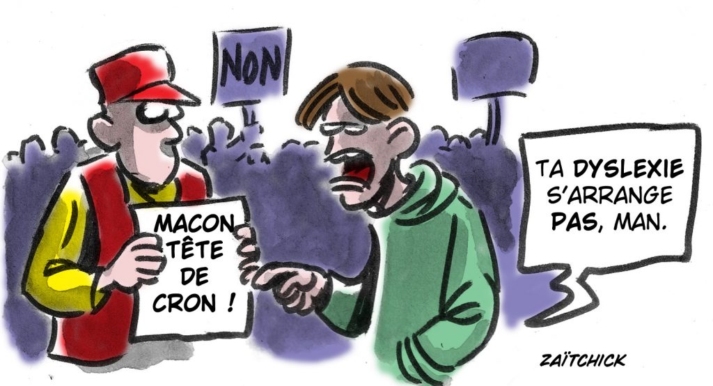 dessin presse humour manifestations image drôle réforme des retraites