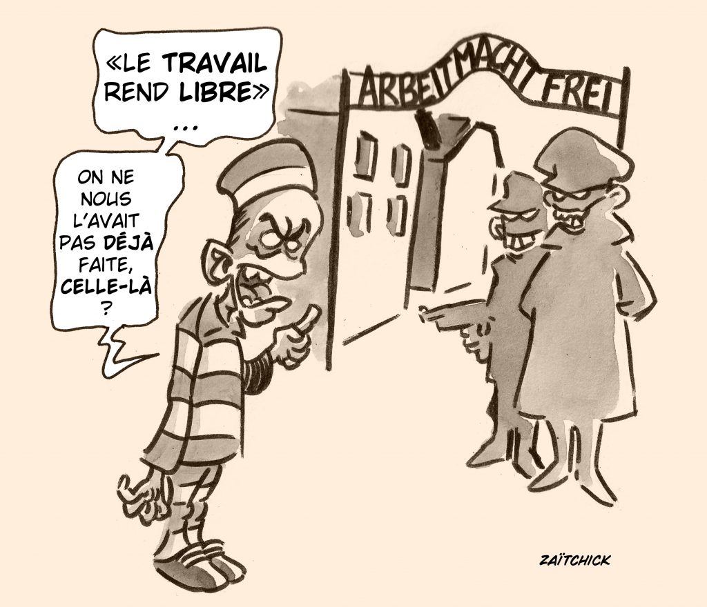 dessin presse humour réforme retraite image drôle travail liberté