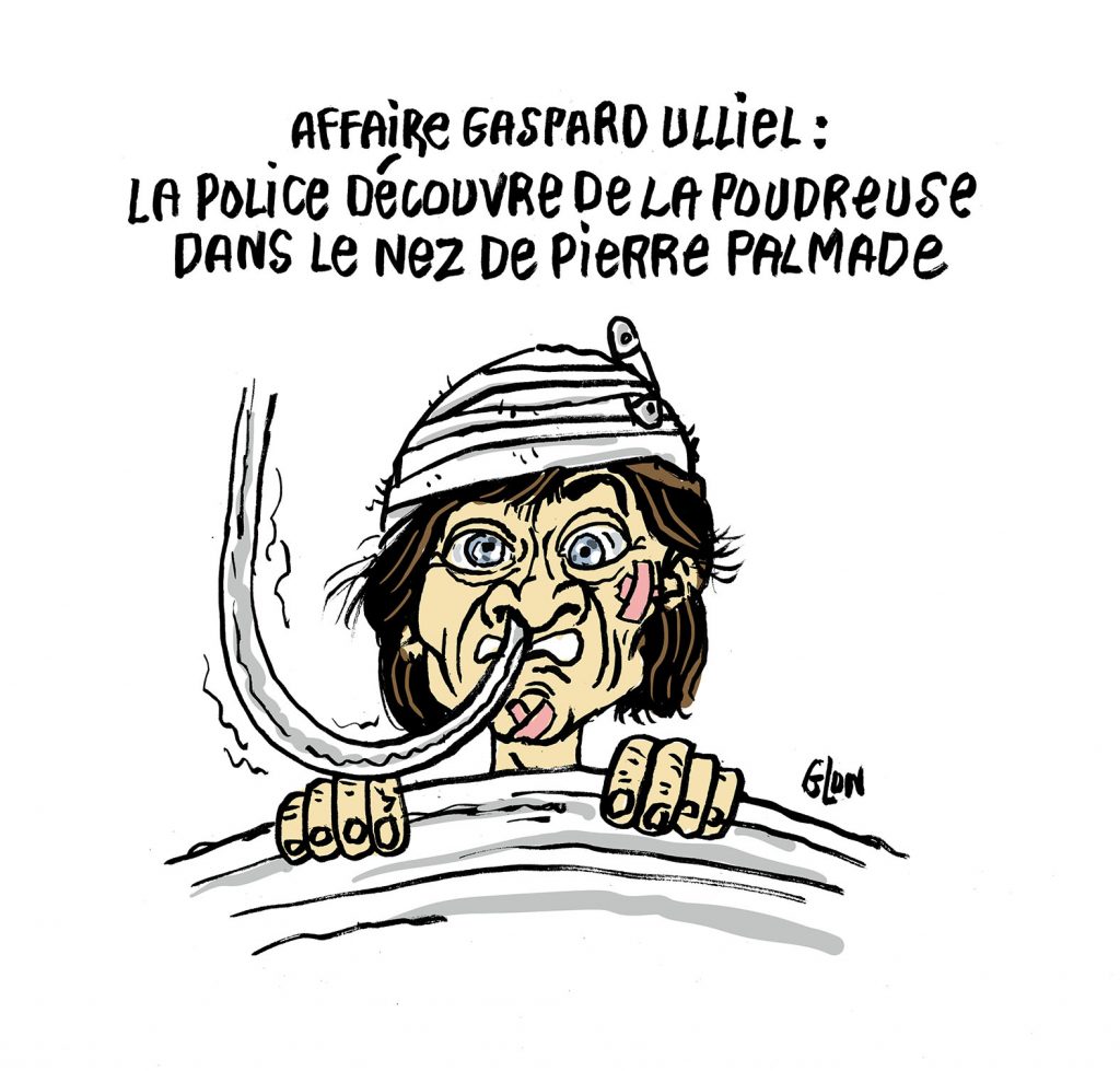 dessin presse humour accident Pierre Palmade image drôle Gaspard Ulliel