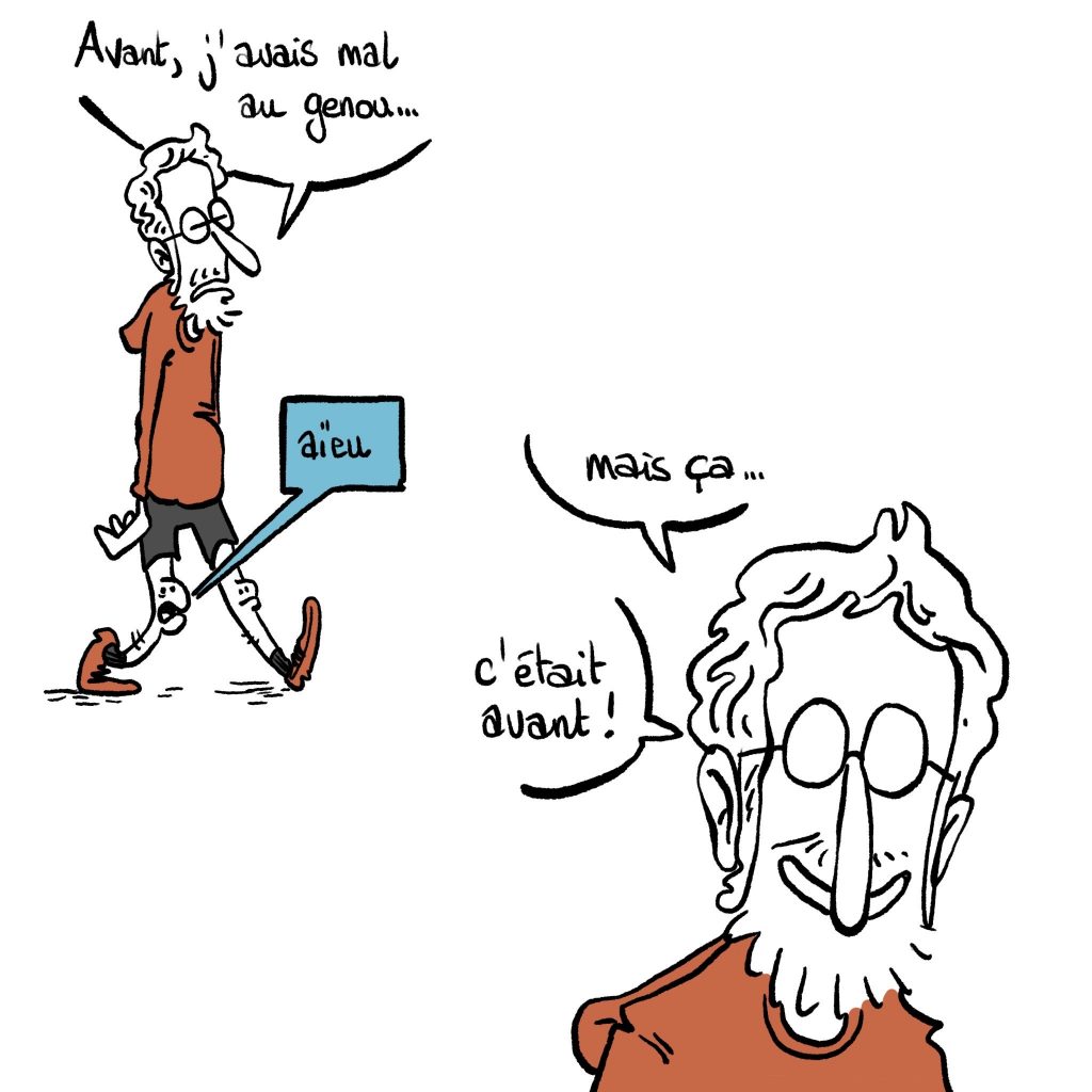 dessin humour quarantenaire image drôle sport