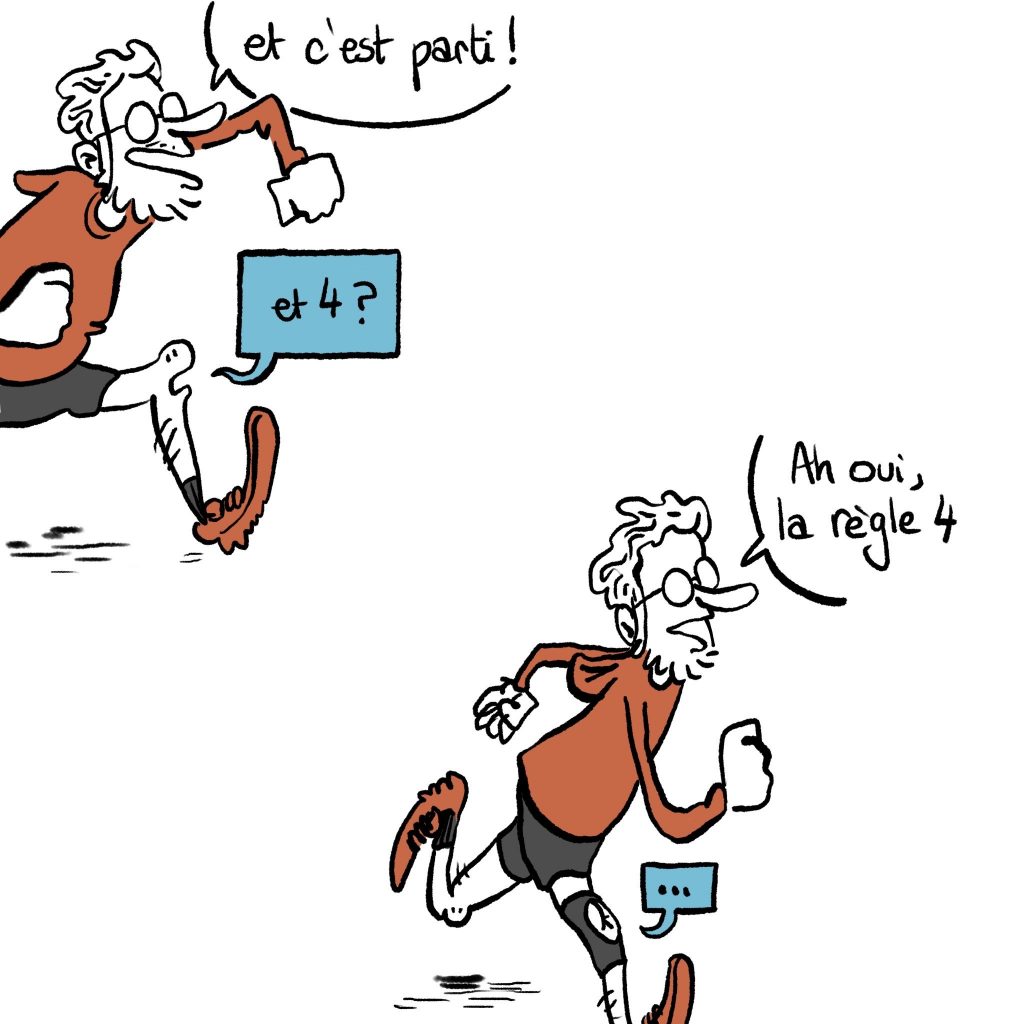 dessin humour quarantenaire image drôle sport