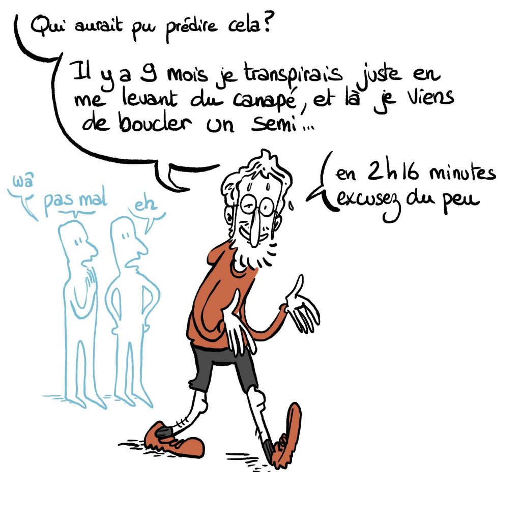 dessin humour quarantenaire image drôle sport