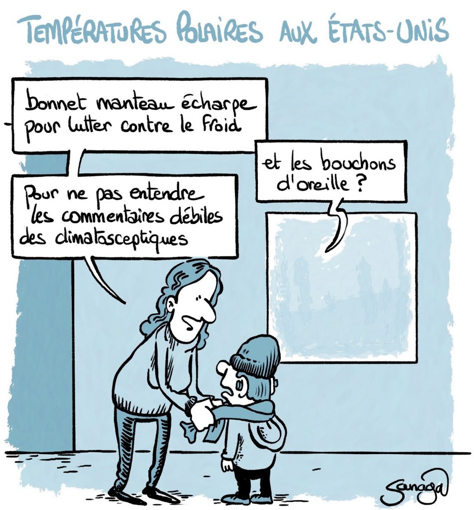 dessin presse humour États-Unis image drôle températures polaires