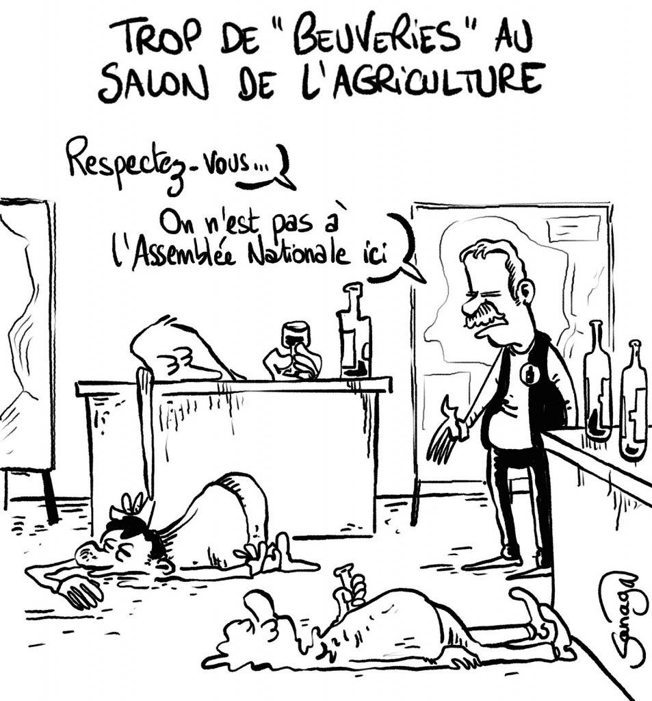 dessin presse humour alcool image drôle Salon de l’Agriculture