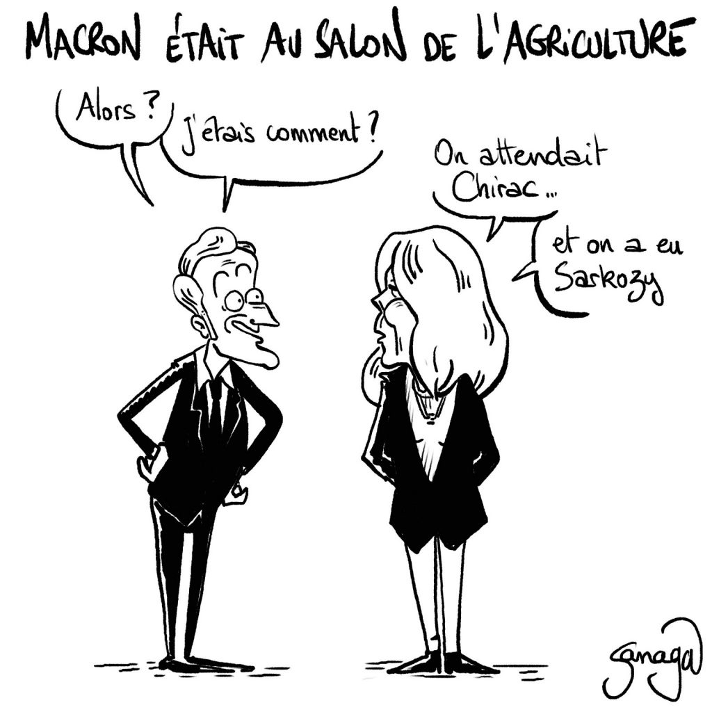 dessin presse humour Emmanuel Macron image drôle Salon de l’Agriculture